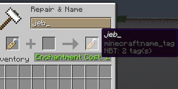 jeb_ name tag in Minecraft