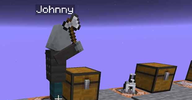 Hostile Johnny vindicator trying to attack a rabbit