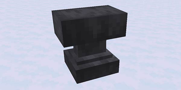 An anvil in Minecraft