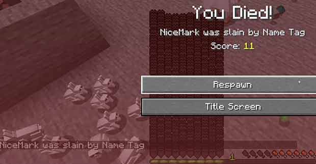 Named Mob Custom Death Message